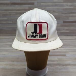 Vintage Jimmy Dean Snapback Mesh Cap K-Products Iowa USA Made